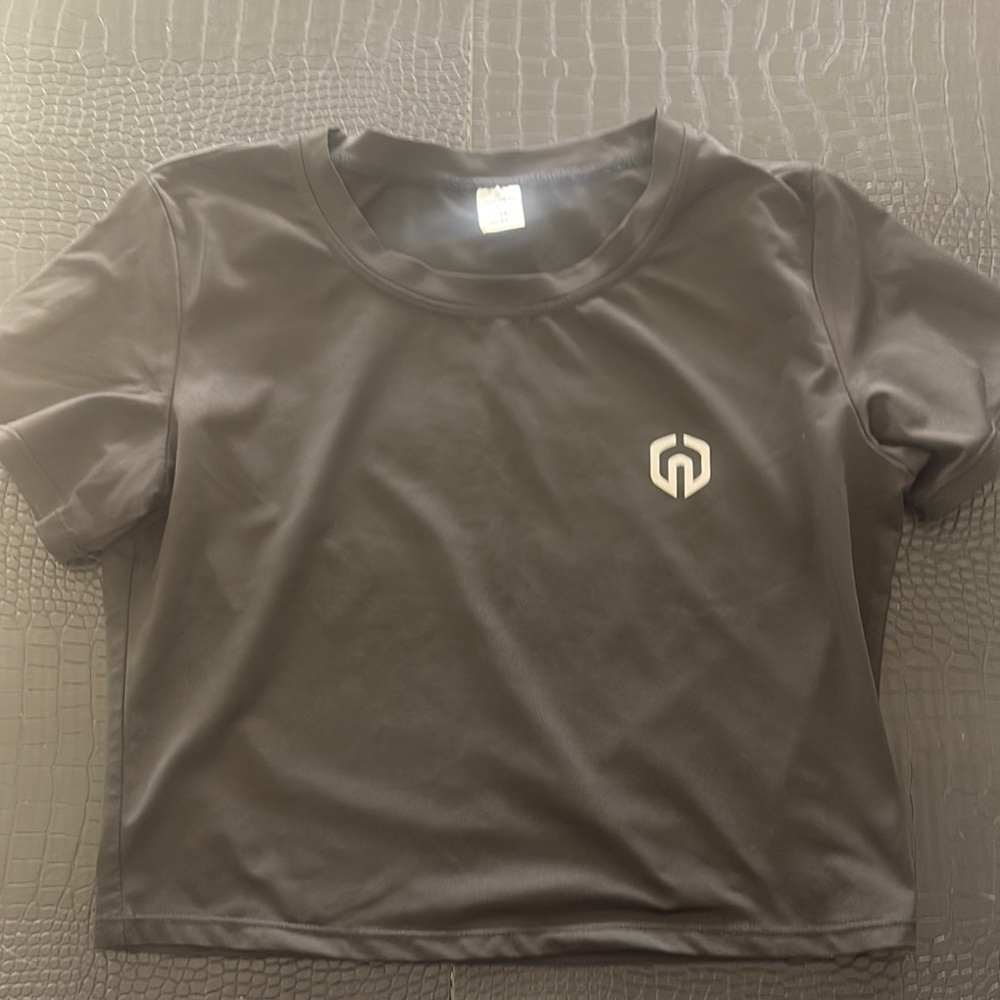 Gray Short Sleeve T-Shirt with Logo